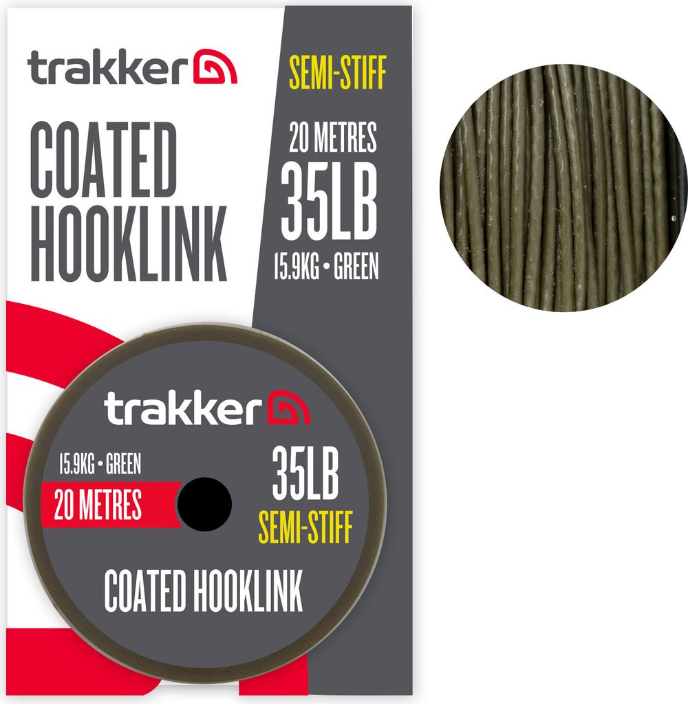 Trakker Semi Stiff Coated Hooklink 20 lb 9,8 kg 20 m