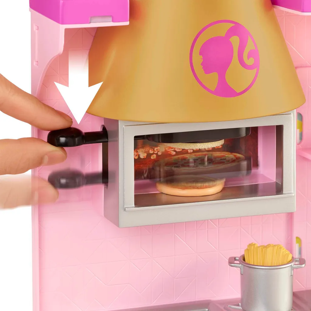 Barbie Bistro Restaurant 25 accessoires avec poupée blonde articulée - 5