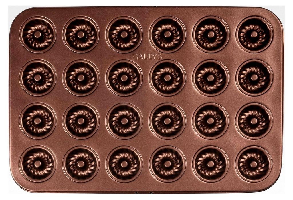 Mini Gugelhupfform für 24 Muffins 26 x 38 cm
