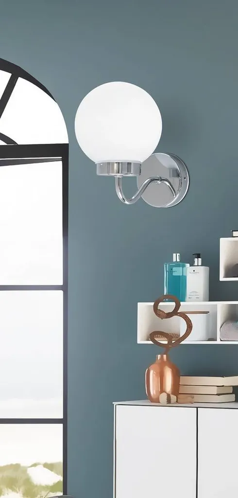 Applique Bagno Moderna Rabalux Togo 5827 Bianca E14 IP44 Metallo - 12