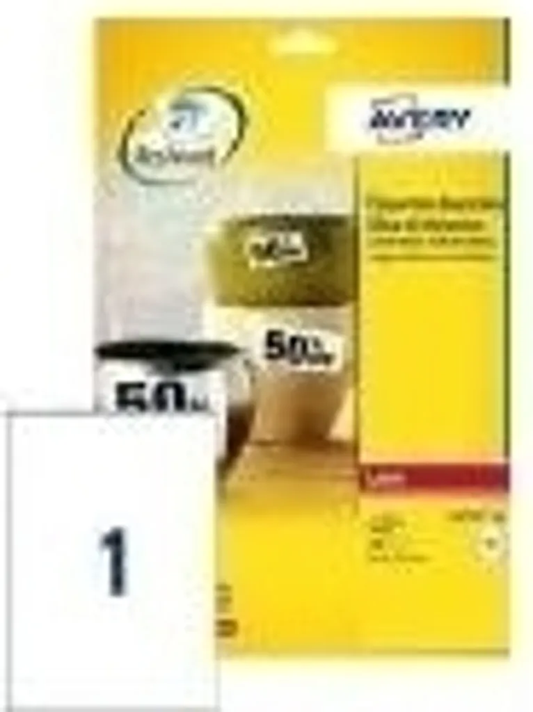 420 Etichette Avery L7060 Poliestere Laser - Uso Industriale 63x38mm - 2