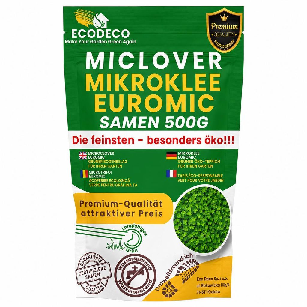 EcoDeco Mikroklee Samen Euromic MicLover, Klee Samen für Produktbild 