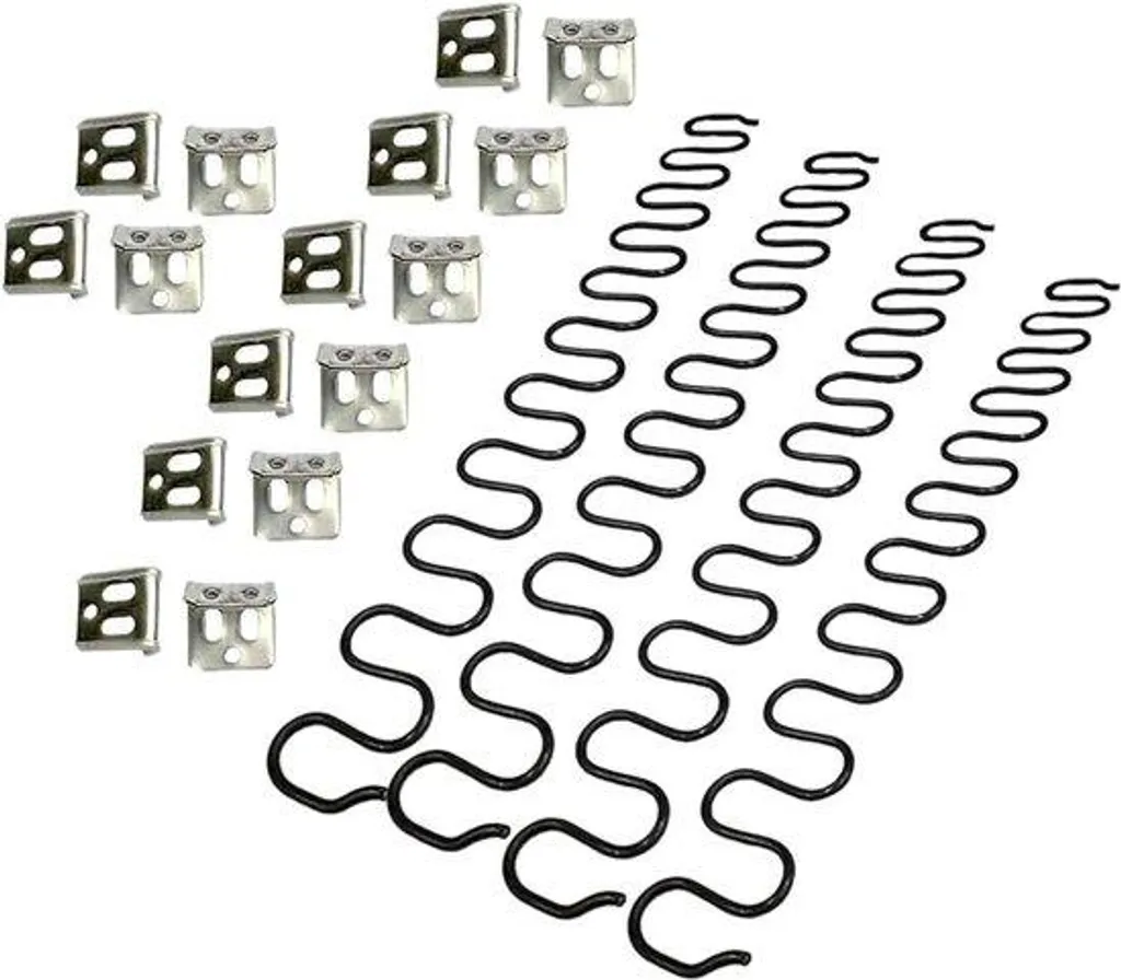 Kit réparation ressorts 20 pouces pour canapé avec 16 clips en S