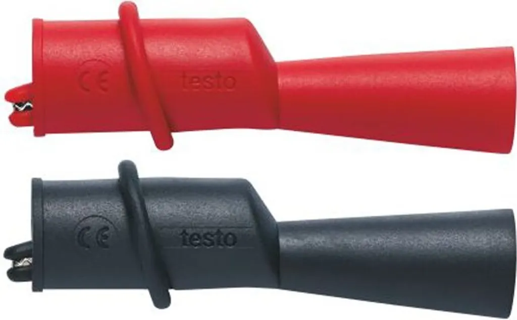 Kit Testo 0590 0009 Morsetti a Coccodrillo per Multimetro Digitale