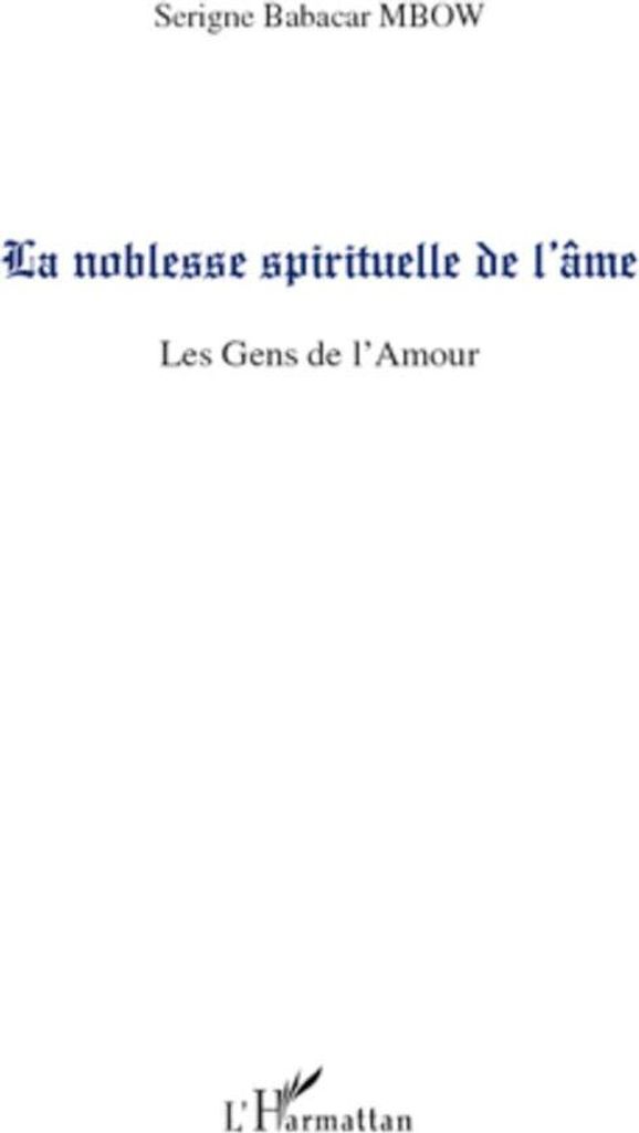 La noblesse spirituelle de l'âme