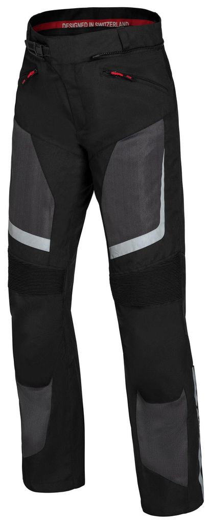 IXS Gerona-Air 1.0 Motorrad Textilhose, schwarz/grau/rot, Short XL
