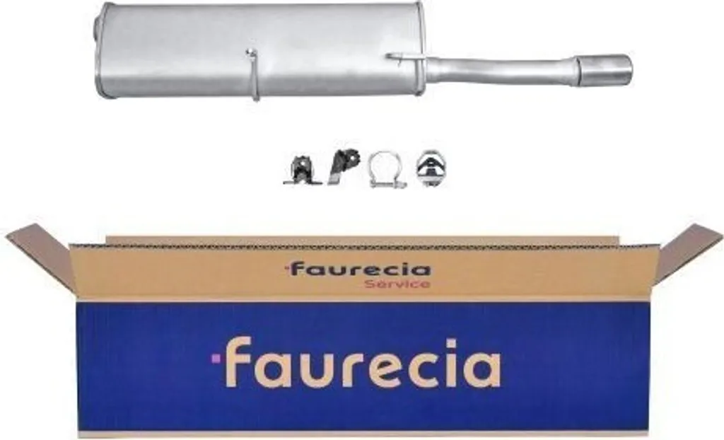 Pot d'échappement pour Peugeot 307 CC, silencieux HELLA OE 1726QX type 3B