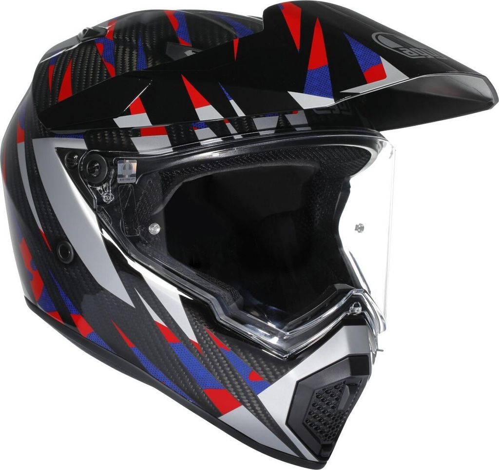 AGV AX-9 Steppa 06 Helm, schwarz/rot/blau, 2XL (63/64)