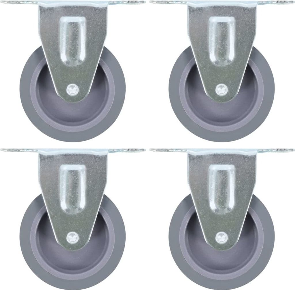 Design Möbel Bockrollen 4er Set 75 mm - 2024 Neu