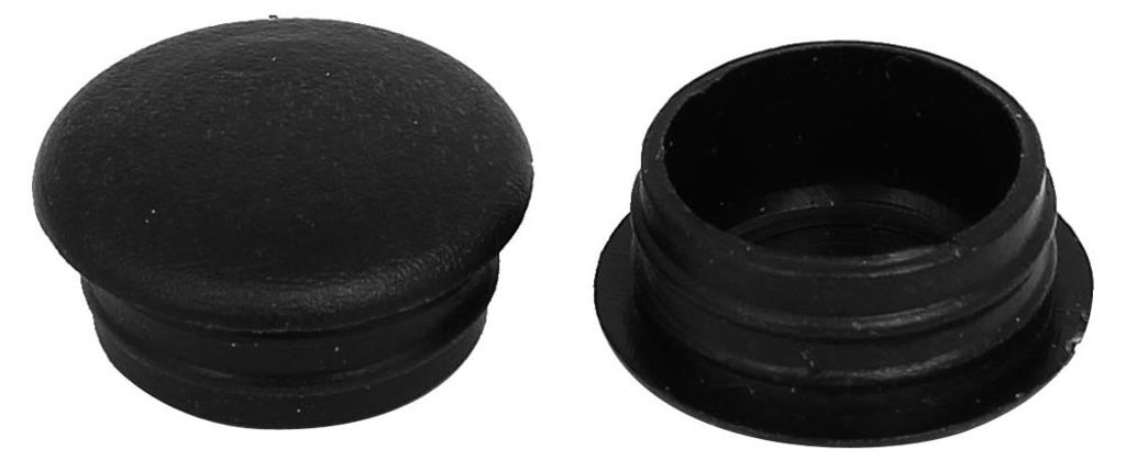 50Stš¹ck Schwarz 15mm Loch Dmr. Bohrloch Abdeckkappen Abdeckkn?pfe Bohrlochkappen