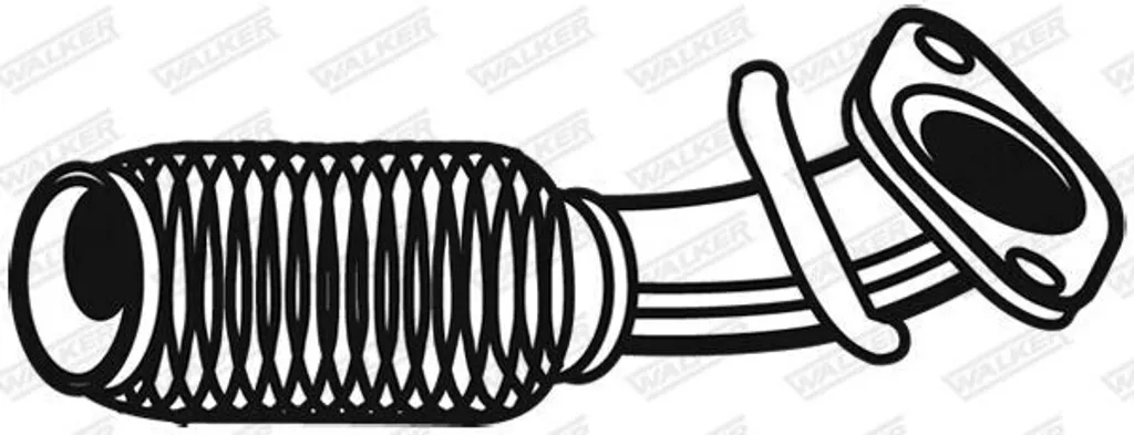 Tuyau ondulé d'échappement WALKER 06952 pour Ford Transit Courier et B-Max