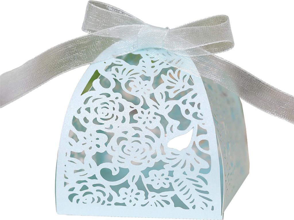 50 Pack Laser Cut Rosen Hochzeit Gunst Boxen, Mini Geschenk-Boxen Für Bridal Shower Jahrestag Geburtstag Party Hochzeit Gunst