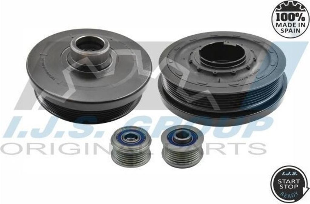 IJS GROUP Riemenscheibensatz Kurbelwelle 17-1134KIT für BMW 1 Schrägheck (E87) 6,5cm 40 54,90mm 166,7mm 5,3kg