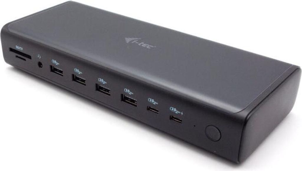 i-tec CA6MONITORDOCKPDIT laptop-dockingstation & portreplikator Kabelgebunden USB 3.2 Gen 1 (3.1 Gen 1) Type-C Schwarz