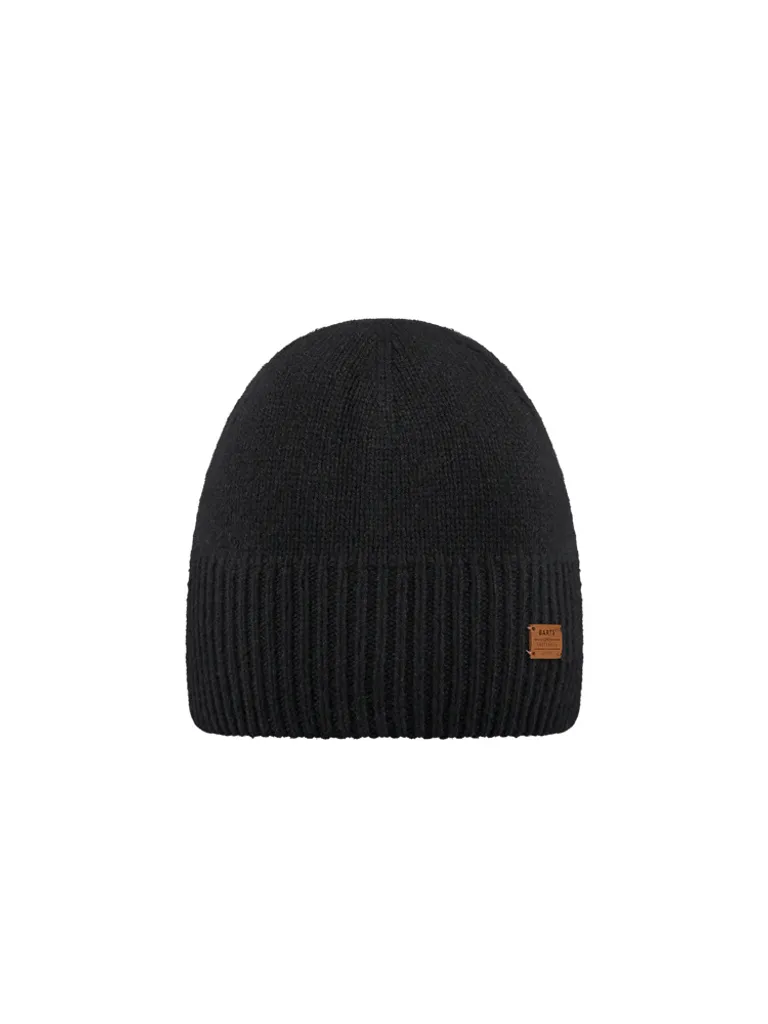Bonnet en maille Barts Lacke noir : accessoire d'hiver chaud et confortable