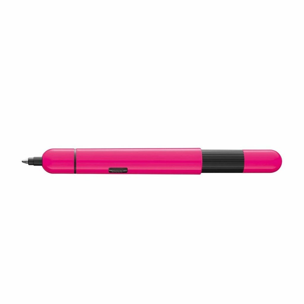 Lamy pico neonpink Kugelschreiber – Innovativer Pocket Pen Kuli – mit einem Klick in Full-Size – Gehäuse aus Metall & Strichbreite M – ink...