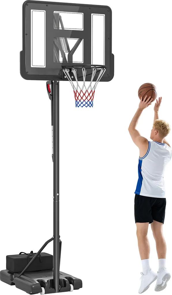 Support de basket mobile avec panneau incassable et hauteur officielle