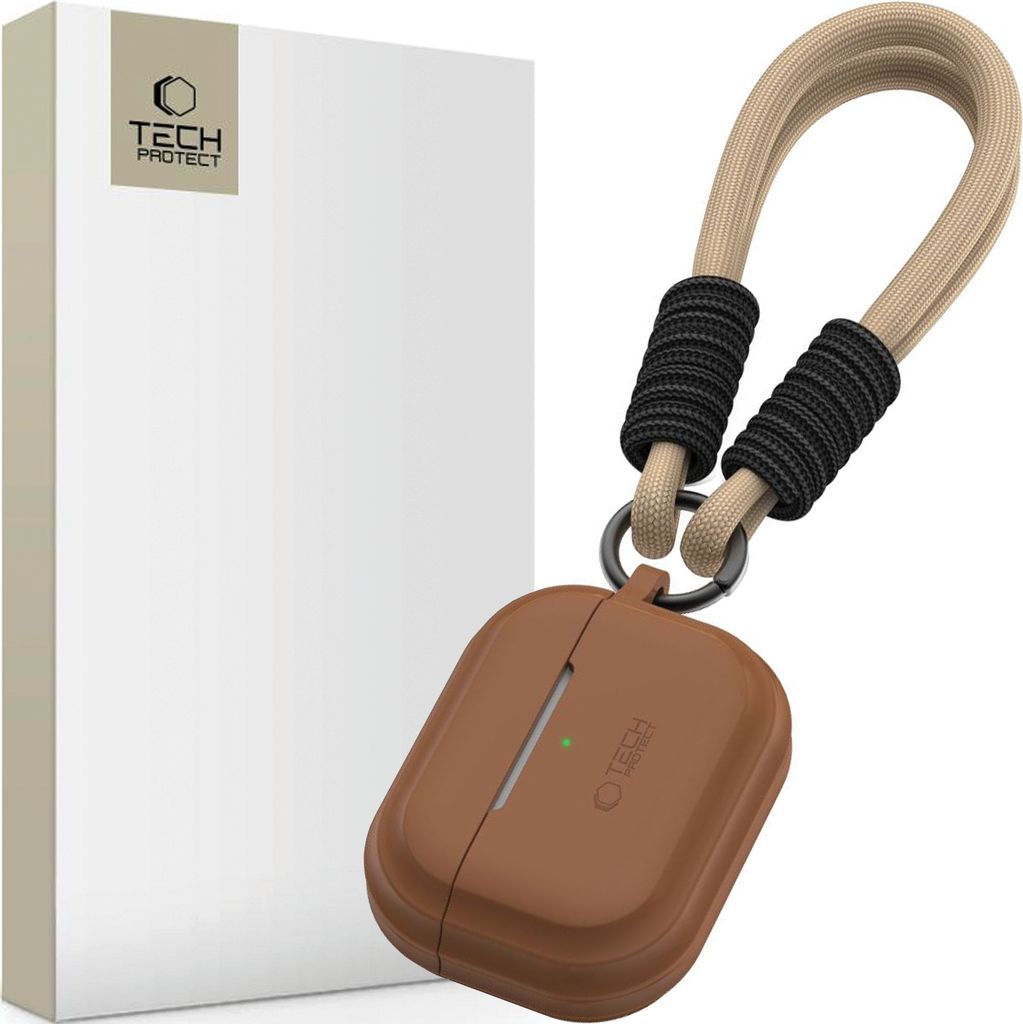 Tech-Protect Silikon-Seil Apple Airpods Pro 1 / 2 Schokolade Braun