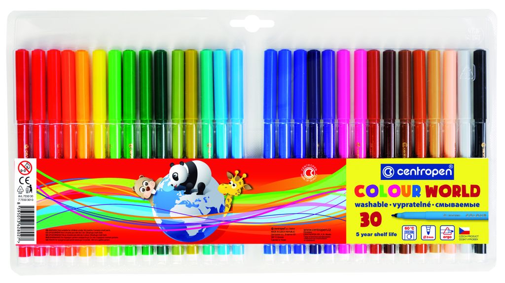 Popisovače Centropen 7550  -  sada 30 ks Obrázok produktu 