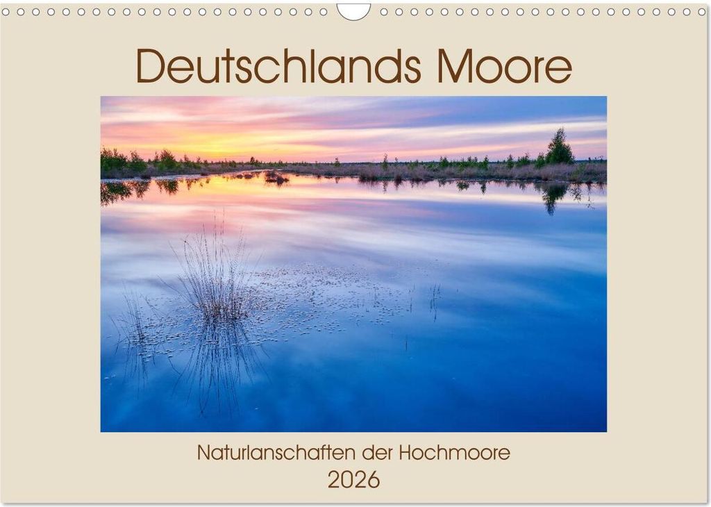 Deutschlands Moore (Wandkalender 2026 DIN A3 quer), CALVENDO Monatskalender