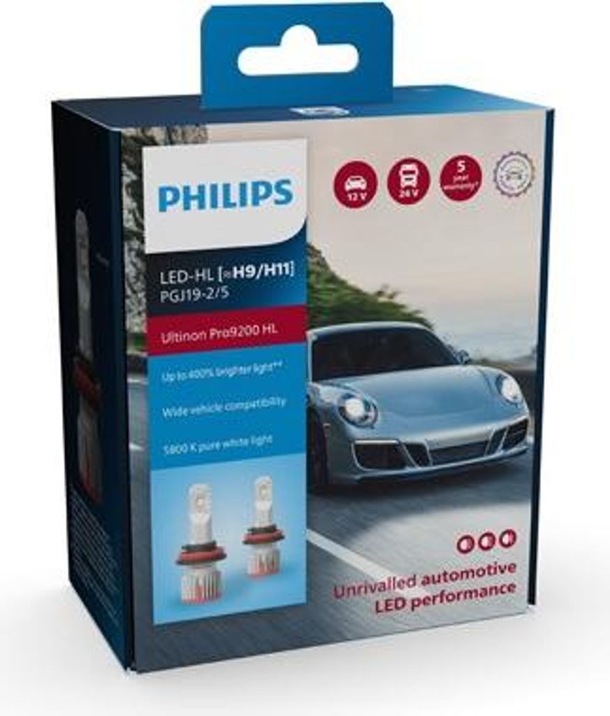 Philips Ultinon LED LUM11362U92X2/10, 21 W, 12/24 V, H11, LED, 5800 K, 2 Stück(e)