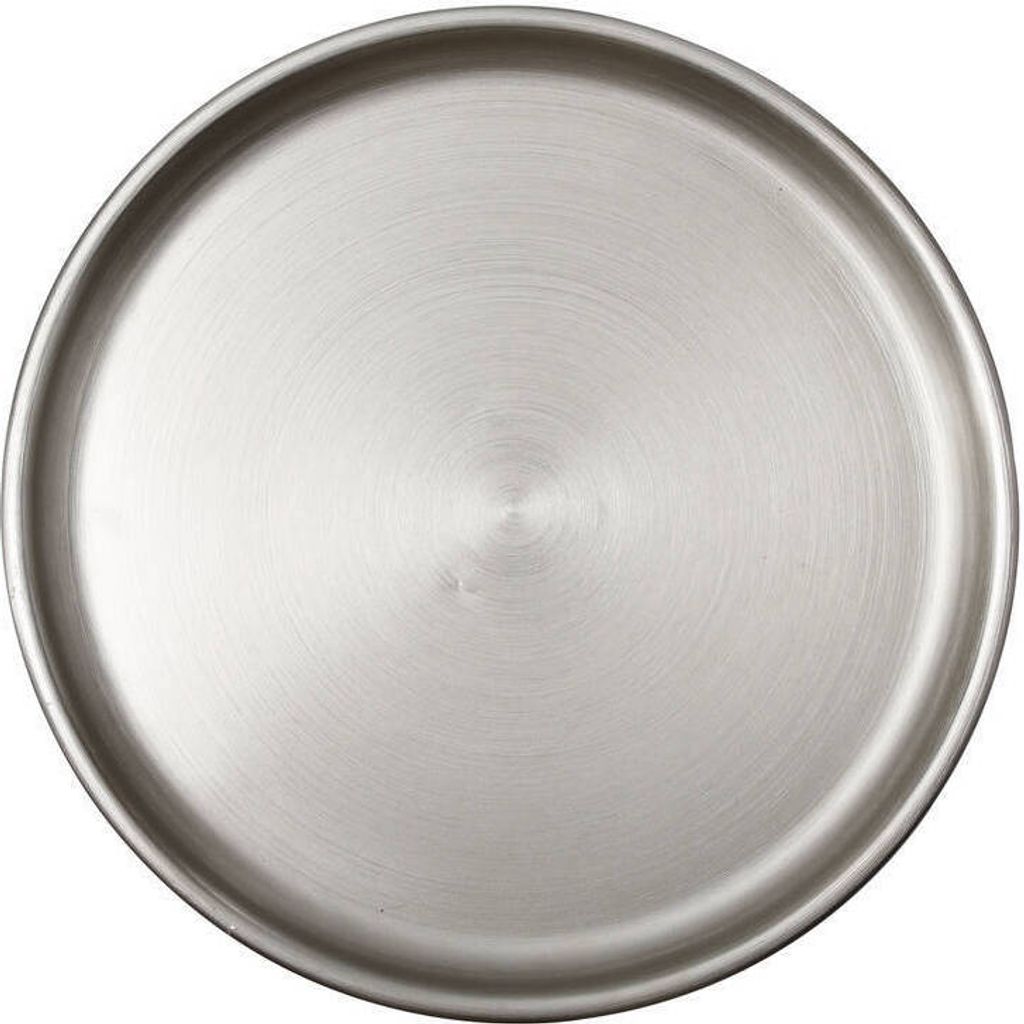 Qiyano Beistelltisch rund klein mit Tablett aus 100% Eisen Metall Ablage Deko Hochglanz Nachttisch Tisch für Wohnzimmer Couch Flur Retro-Look Ø 3...