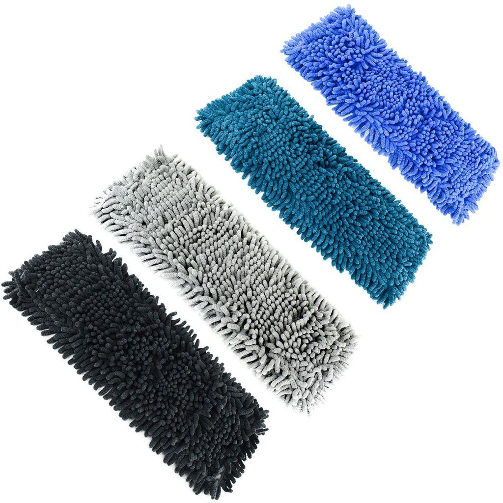 Ersatzbezüge für Bodenwischer 4er-Set ca. 42 x 13 x 2 cm Produktbild 