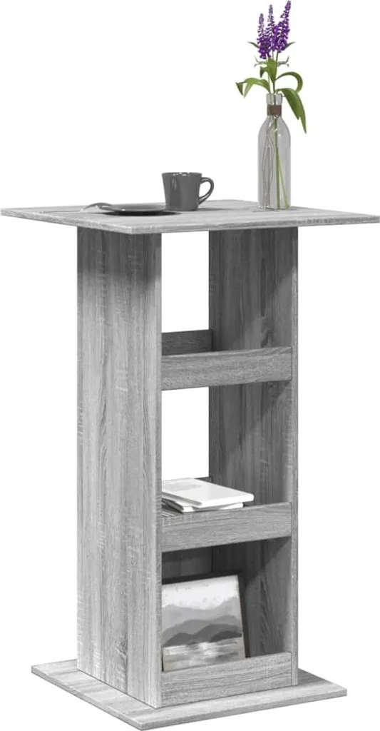 Tavolo Bar Robusto Maison Exclusive Grigio Sonoma 60x60x102 cm