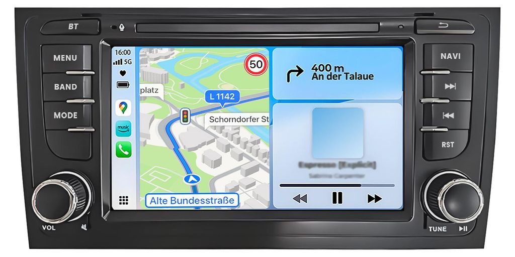 32GB Android Radio Carplay für Audi A6 4B ab 1997 Navi GPS Obrázok produktu 