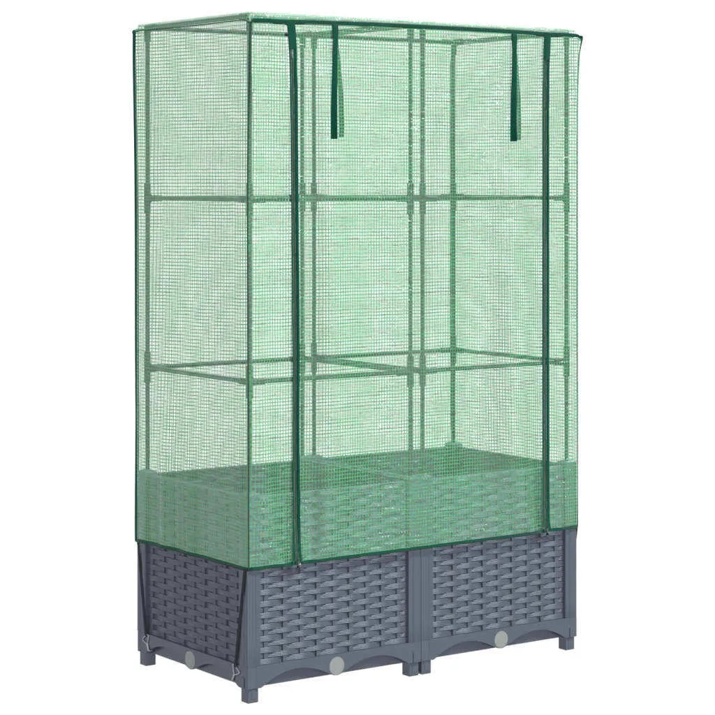 Letto Rialzato Rattan 80x40x138 cm con Serra Integrata | Shop Online
