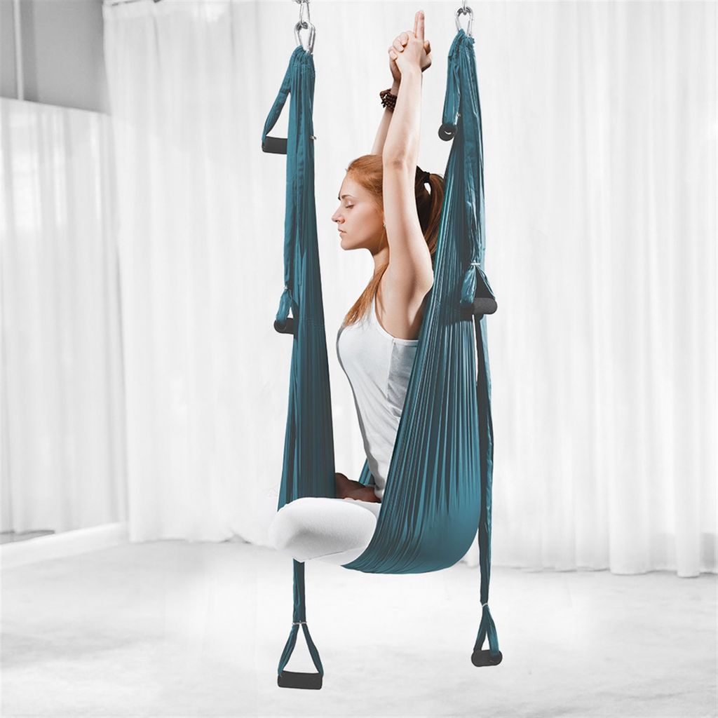 2.5 * 1.45m Safe Deluxe Antennenkit Antigravitations Yoga Schaukel Premium Aerial Nylon Ausrš¹stung Aerial Yoga H?ngematten Set