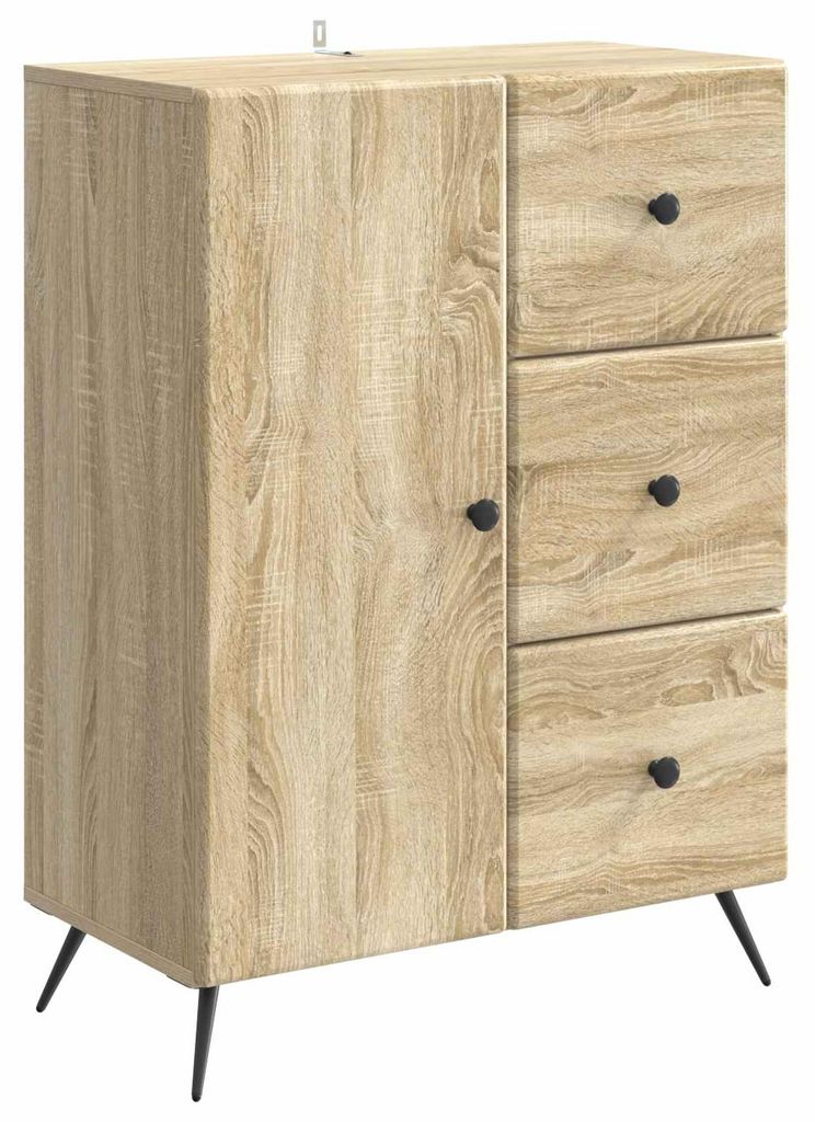 Maison Exclusive - Sideboard Sonoma-Eiche 66 x 34,5 x 90 cm Holzwerkstoff