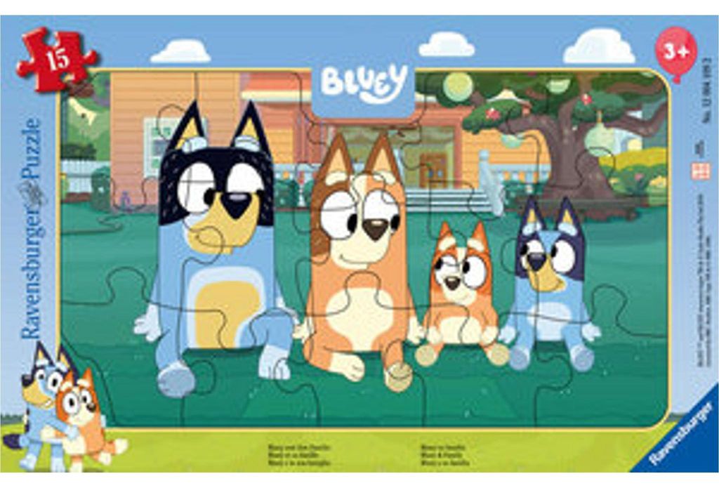 Ravensburger Bluey und ihre Familie, 15 Stück(e), Tiere, 3 Jahr(e)