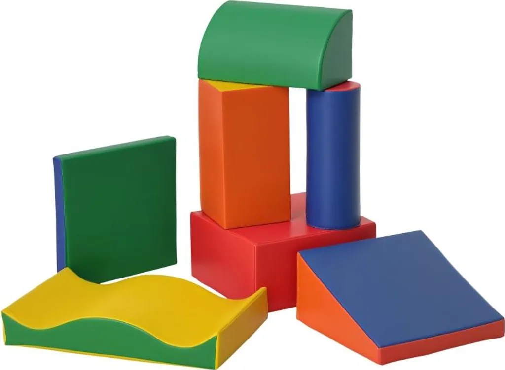 Fortuna Lai 7 Blocs Souples en Mousse pour Enfant Parcours de Motricité