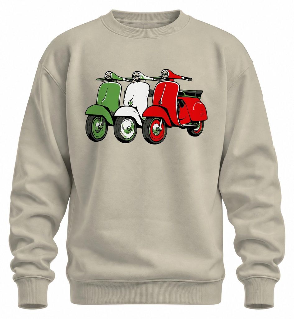 Italien Retro Roller Flagge Scooter Vintage Stil Lifestyle Produktbild 