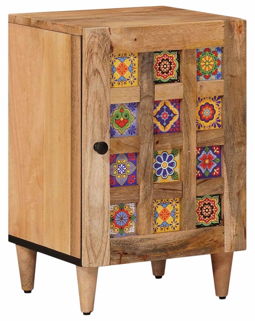 Meuble de salle de bain Nature 38 x 33 x 58 cm en bois Image du produit 