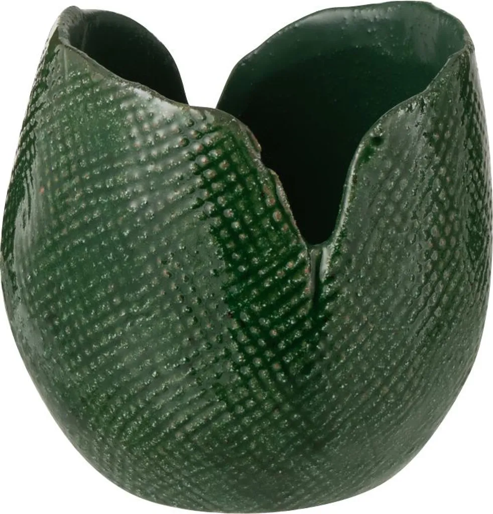 Vase de Table J-Line Thibault Vert Foncé Small pour Décoration Salon