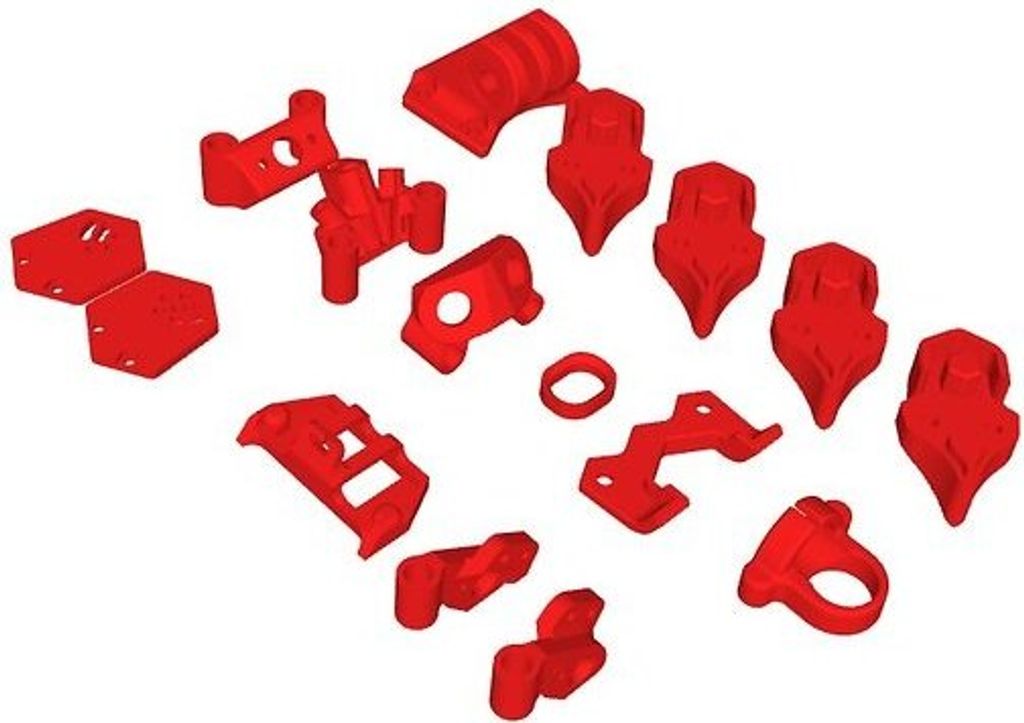 SpeedyBee Master 5 V2 3D Druck TPU Set Rot