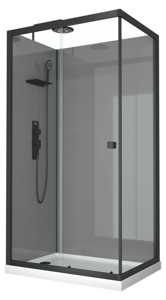 Dusche Komplett Marwell Komplettdusche Grey Style Rectangle Produktbild 