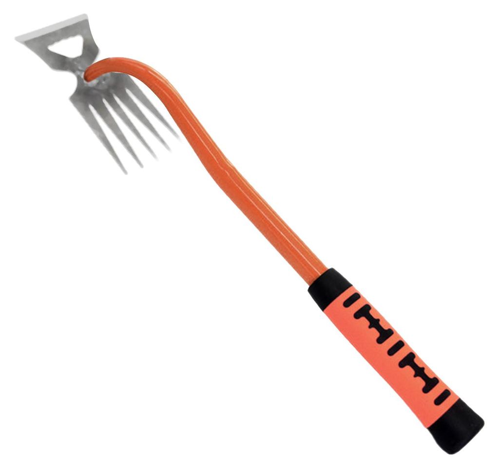 Handlicher Unkrautstecher, Garten-Handunkrautentferner aus Stahl mit langem Griff, manuelles Ausreißen von Unkraut für Garten, Hof und Rasen