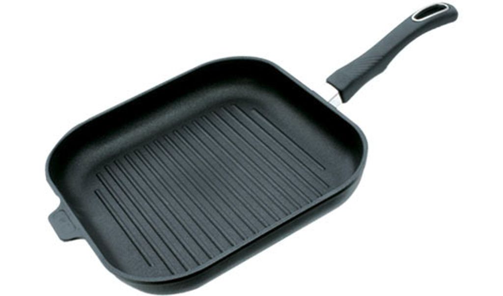 Gastrolux Biotan Grillpan 17428 Bratpfanne, Gusseisen/Gussaluminium, Induktionsherd-geeignet, Antihaftbeschichtung