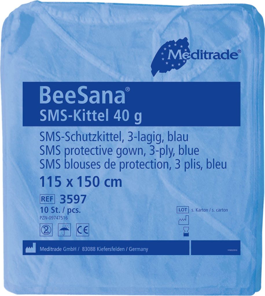 Meditrade BeeSana® SMS-Kittel 40g | Packung (10 Kittel) Produktbild 