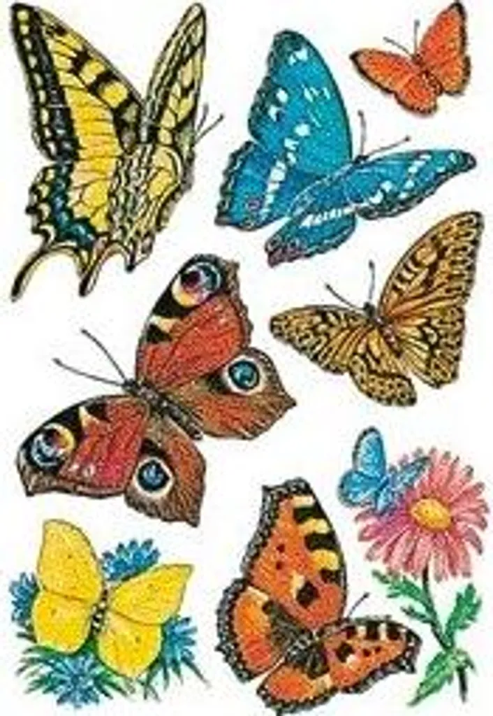 Etichette Farfalle Decorative 10x3 Fogli: Scrivi la tua Storia