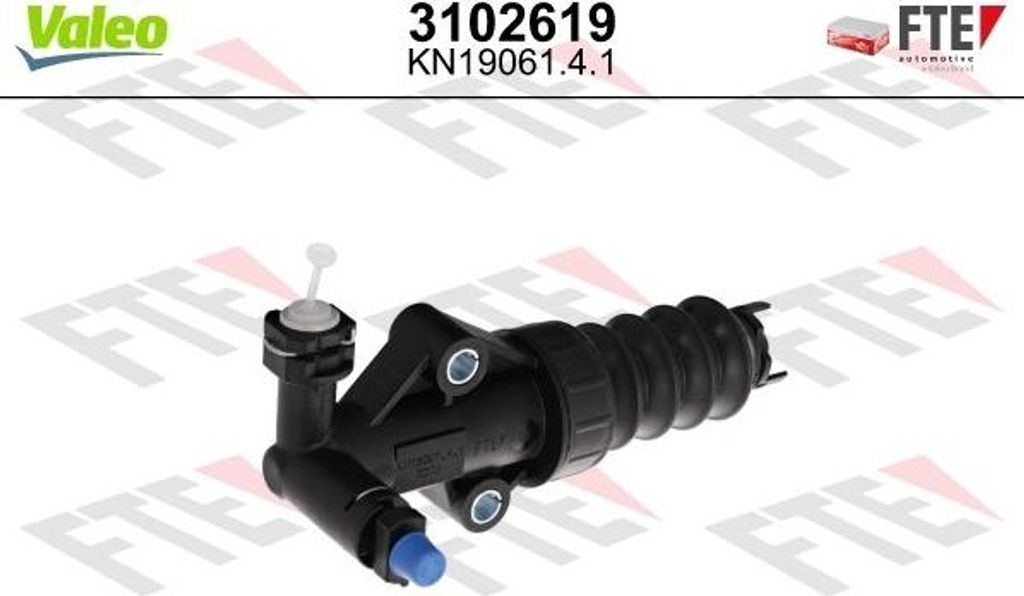 VALEO 3102619 Kupplungsnehmerzylinder für FORD KA (RU8) für FIAT 500 (312) 500 C (312) PUNTO (199) Panda Schrägheck (312, 319) TIPO Kombi (356)