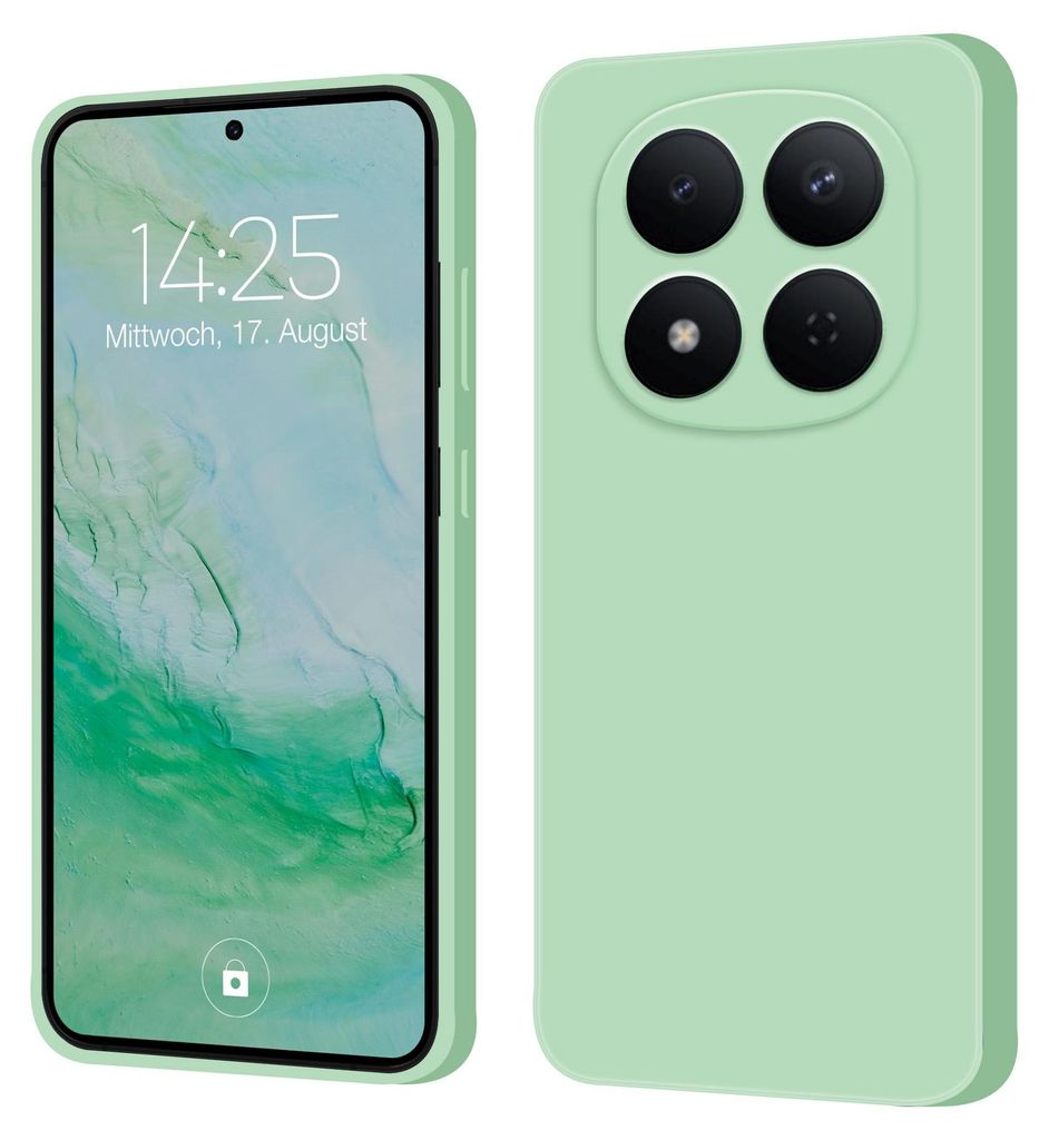 Hülle für Xiaomi Redmi Note 15 Pro 5G Case Cover Bumper Smartphone Softgrip Schutzhülle Farbe: Türkis