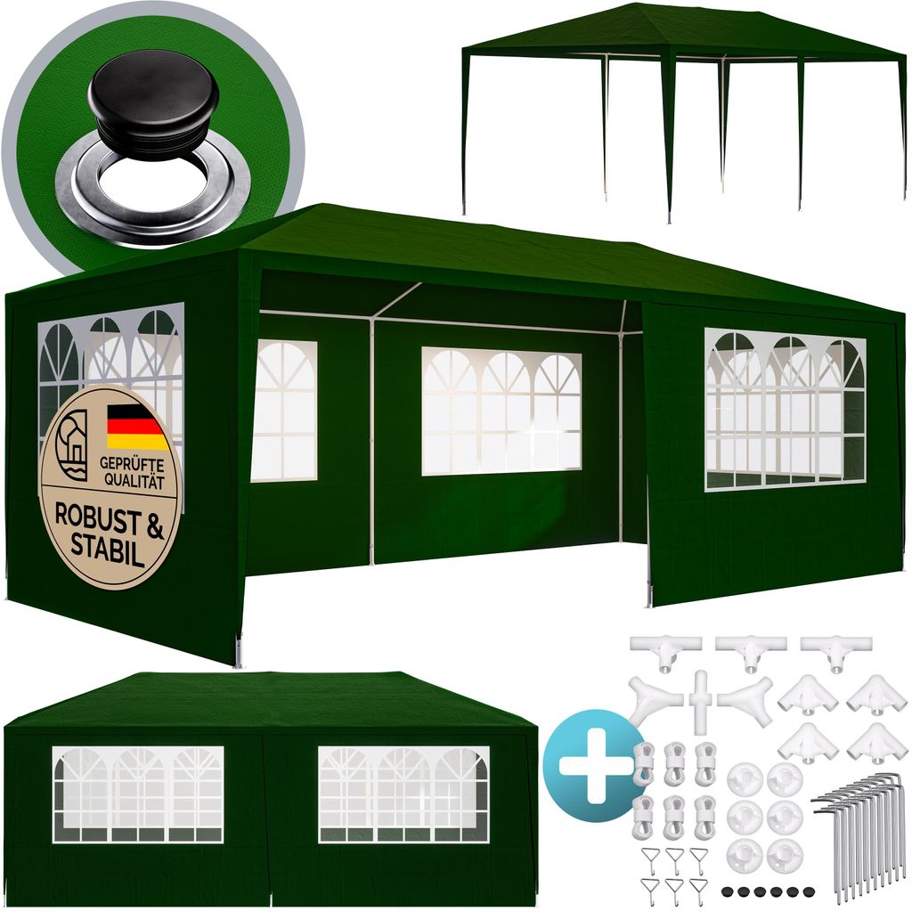 Casaria Gazebo da Giardino 3x6m Protezione UV 18m² Immagine del prodotto 