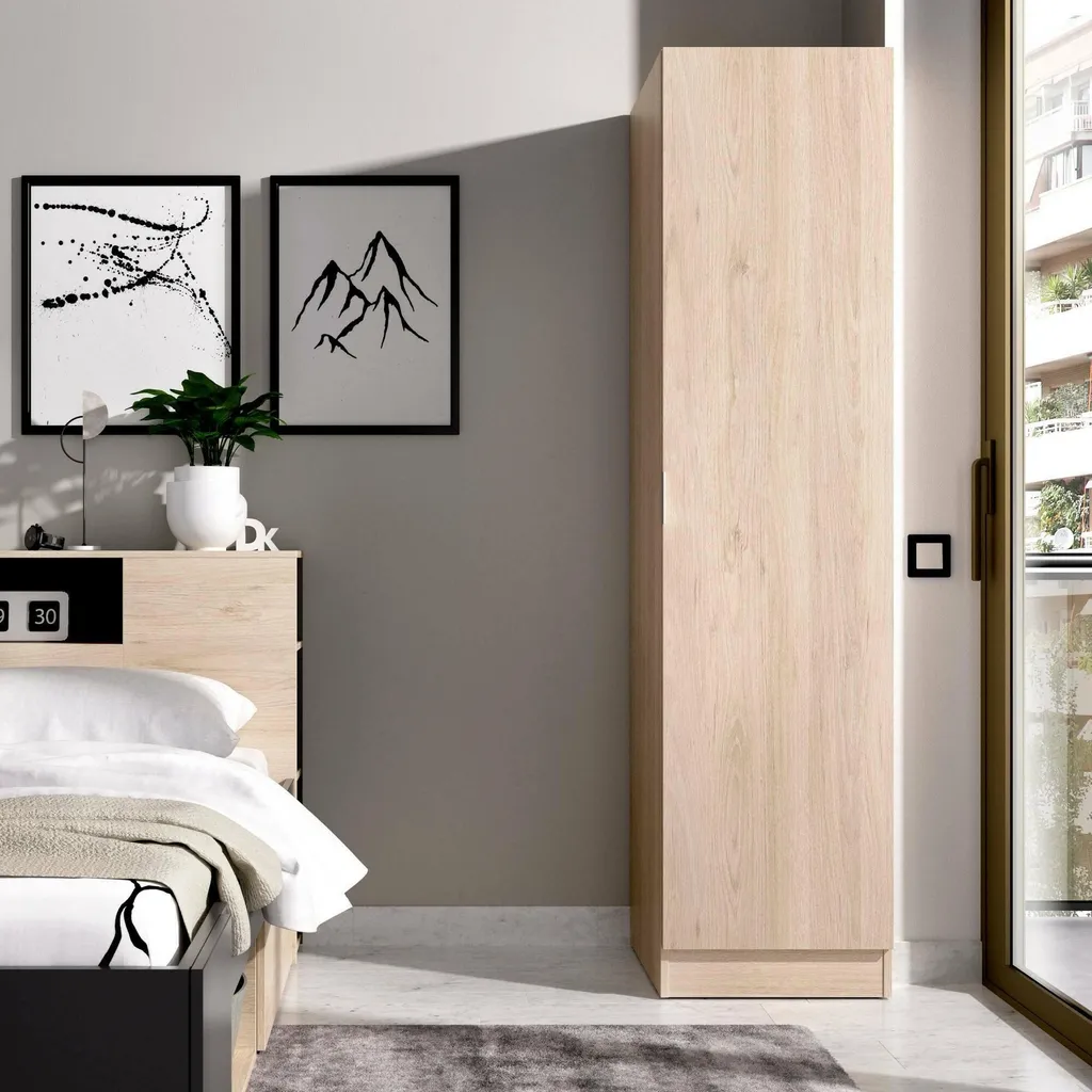 Armoire multifonction chêne brun pour un rangement vertical optimal - 2