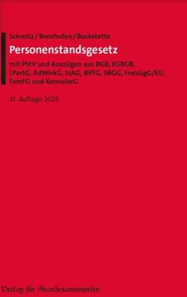Loi Personenstandsgesetz PStG : Guide complet de l'état civil allemand