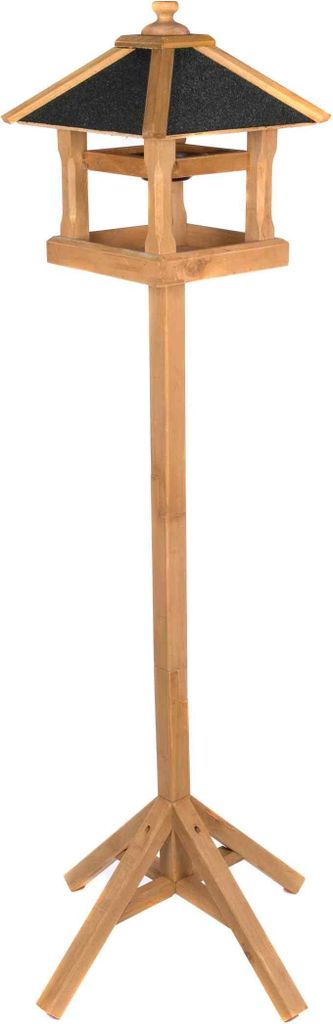 Eckiges Vogelhaus 130400 mit Ständer 140cm  Futterspender Produktbild 