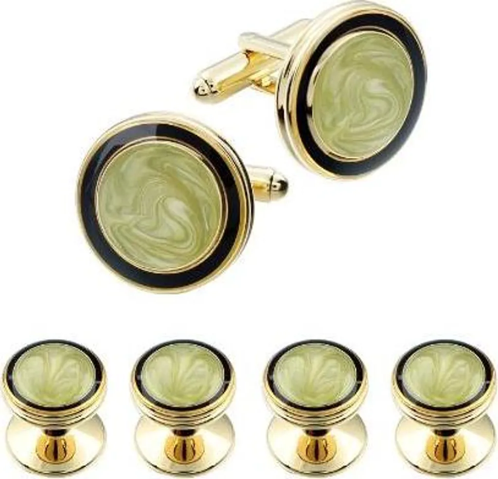 Boutons de manchette olive pour mariage et grandes occasions formelles